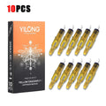 Tattoo Cartridge Needle Set 10 Pcs - 1rl 3m1 5m1 7m1 9m1 11m1 13m1 14m1 15m1 Anti-Backflow ABS Housing