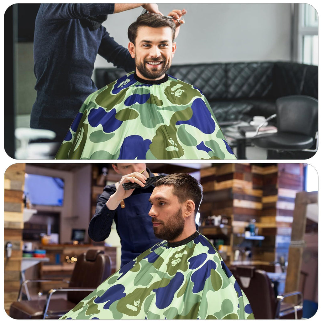 Waterproof Barber Cape with Adjustable Snap Closure for Hair Cutting & Salon Use
