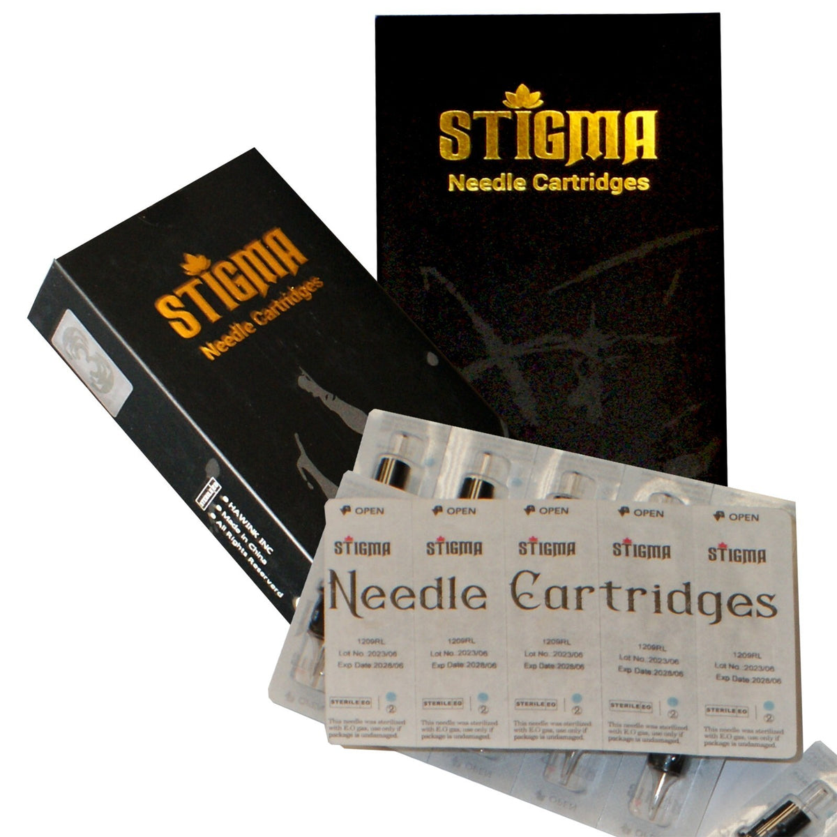Tattoo Cartridge Needles #10 #12, 20-Pack, Sterile Disposable Pro 3rd Generation