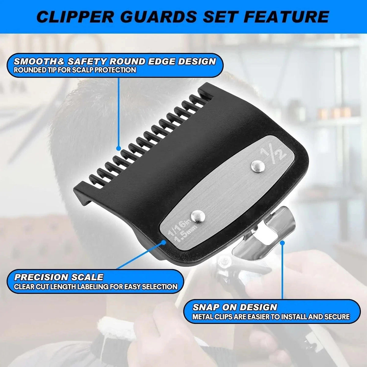 Wahl Clipper Guard Replacement Set - 2 Pack for Hair Clippers & Trimmers
