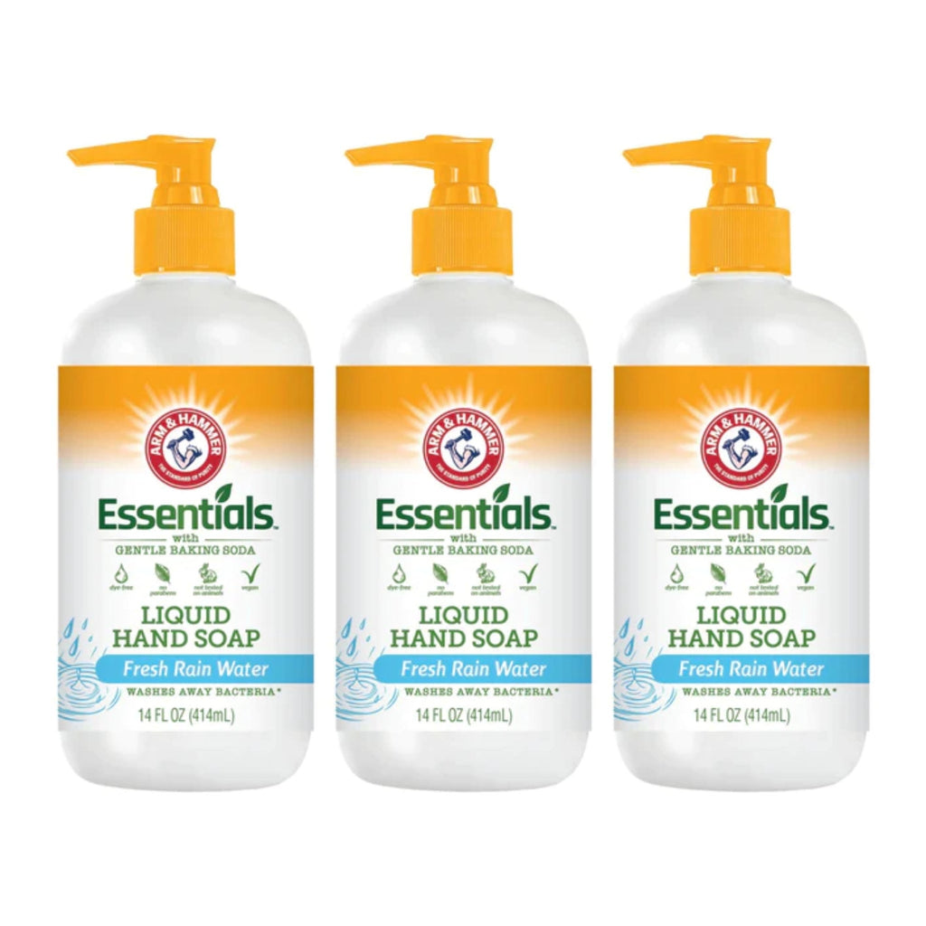 Liquid Hand Soap - Fresh Rain Water, 14oz - Pack of 3, Gentle & Bacteria-Free