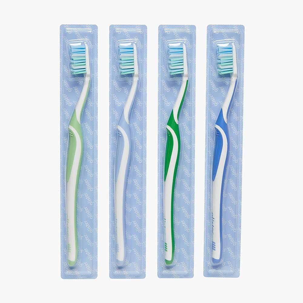 Manually Toothbrush Set with Soft & Medium Bristles - 4 Pack for Oral Hygiene
