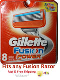 Gillette Fusion Power Razor Blades Refill Cartridges - 8 Pack, Compatible with FlexBall