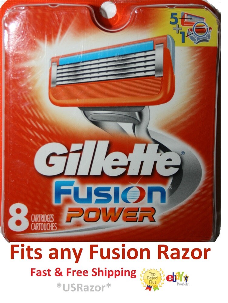Gillette Fusion Power Razor Blades Refill Cartridges - 8 Pack, Compatible with FlexBall