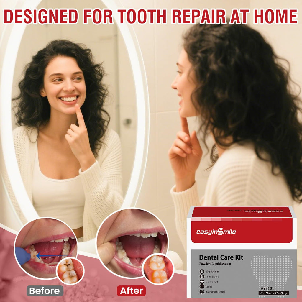 Dental Tooth Repair Kit with Zinc Oxide Eugenol for Chipped and Broken Teeth