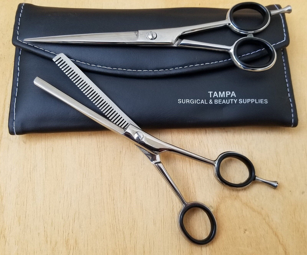 7 Inch Professional Hair Cutting Scissors & Thinner Set Stainless Steel Salon Shears