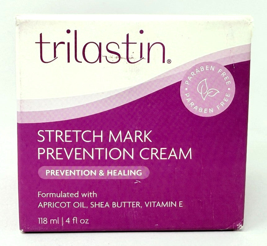 TriLASTIN Maternity Stretch Mark Prevention & Healing Cream 4 oz