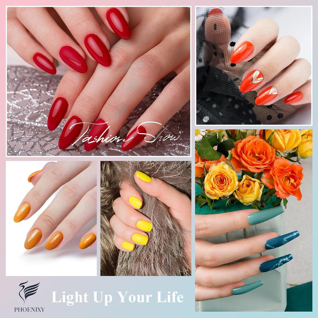 Professional Gel Nail Polish Kit 24 Colors UV/LED Long Lasting Manicure Set