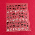 Self-Adhesive Nail Decal Stickers Flower Butterfly Daisy Rose Peony Set