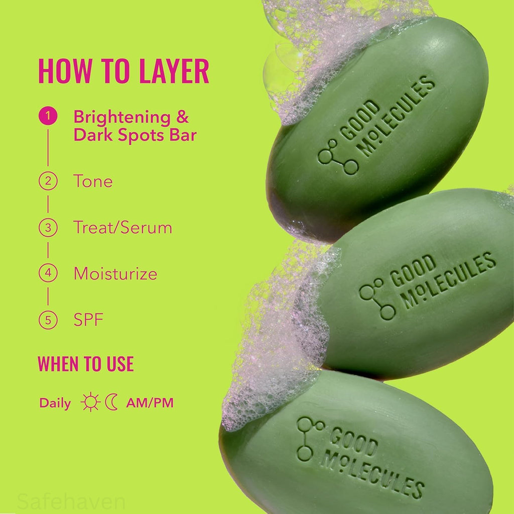 Brightening & Dark Spots Face and Body Cleansing Bar - Unscented, 3oz