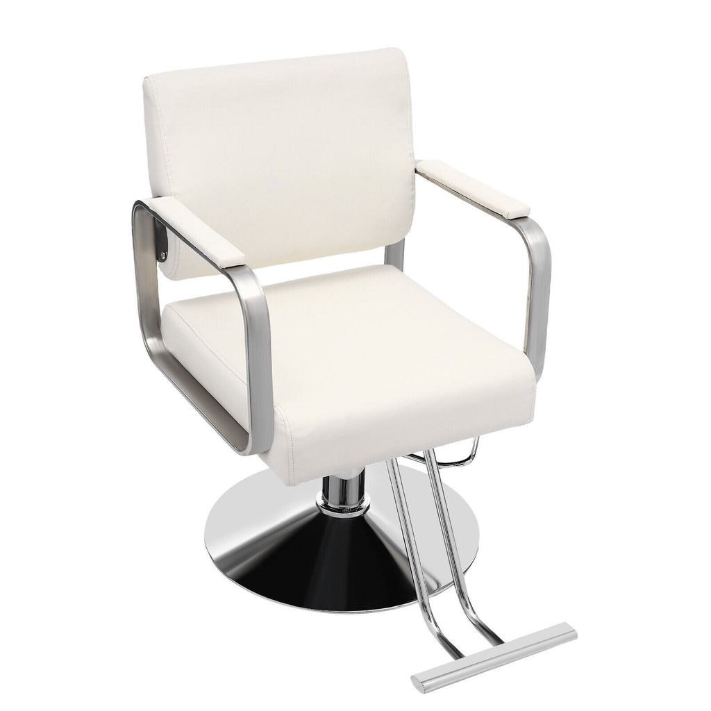Heavy Duty Hydraulic Salon Chair 200kg Rotatable Adjustable Height