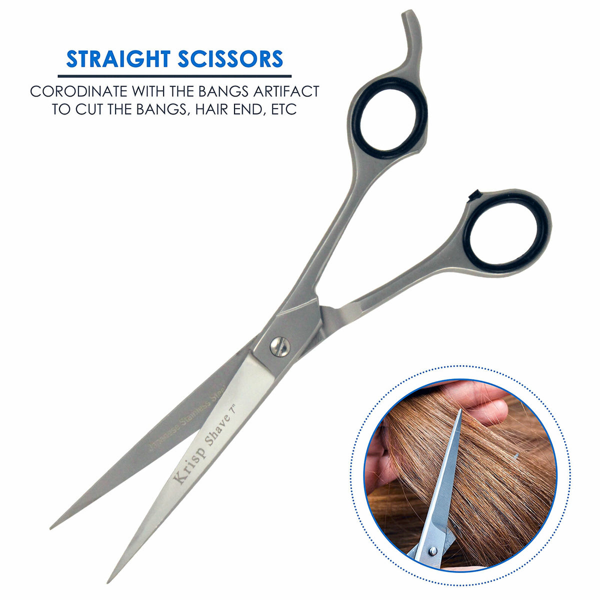 Professional Hair Cutting Scissors 6.5-7 Inch Stainless Steel Shears Unisex
