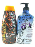 Dark Tanning Lotion & Moisturizer Gift Set - DHA Free, Shea & Cocoa Butter