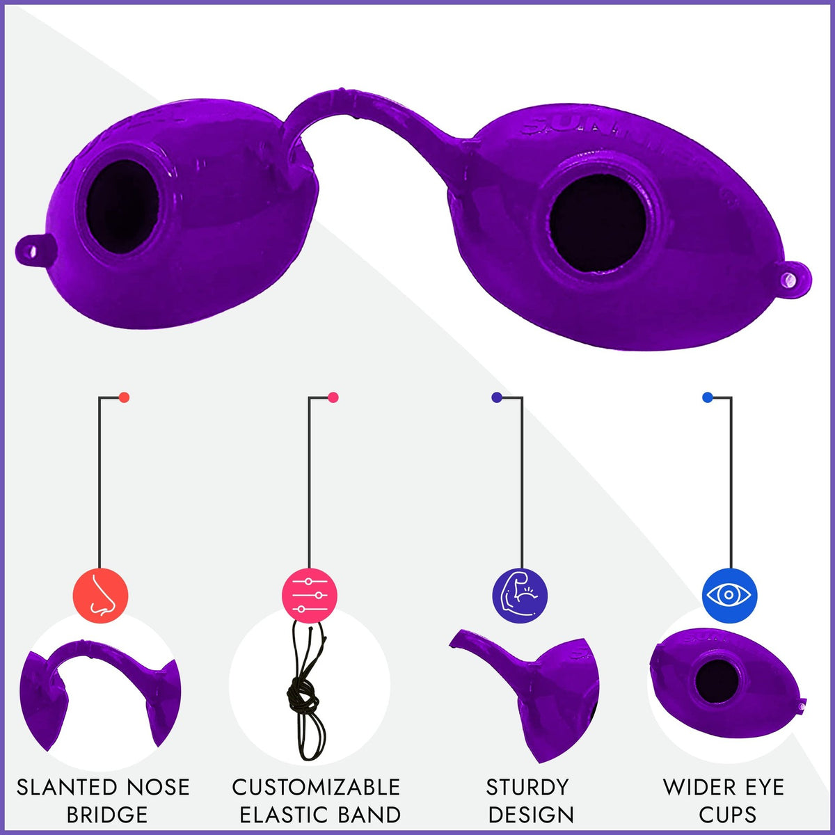 UV Eye Protection Goggles for Tanning Beds - FDA Compliant UV Blocker