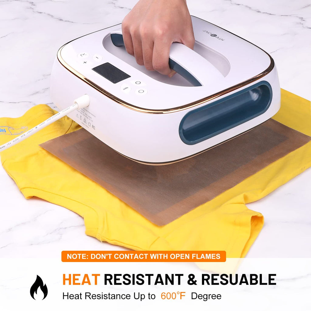 Heat Press Teflon Sheets 12" x 8ft Non-Stick PTFE Reusable Cover for HTV