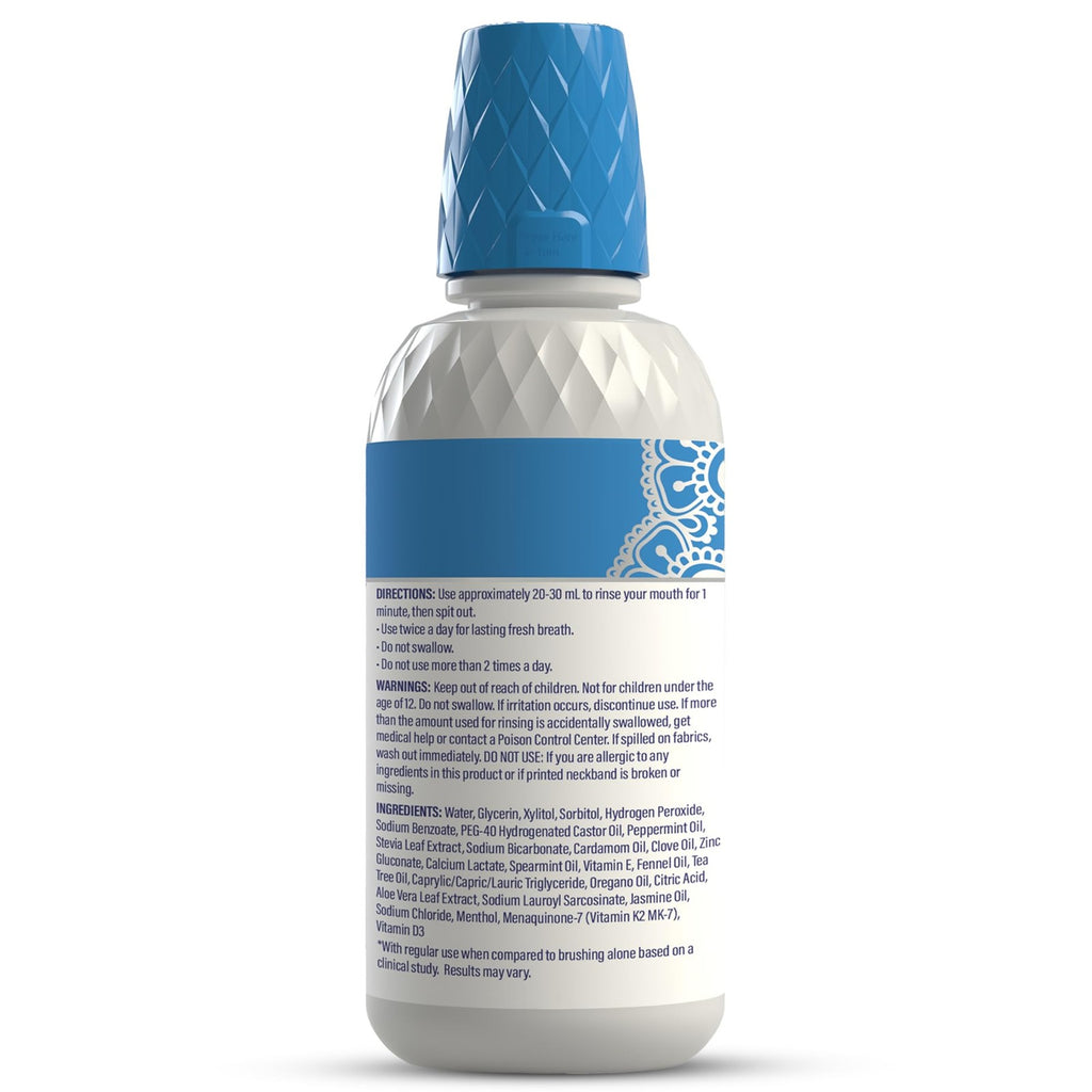 Whitening Mouthwash with Hydrogen Peroxide and Mint - 16 oz Oral Care