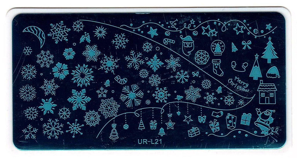 Christmas Nail Art Stamping Plate DIY Manicure Template UR-L21
