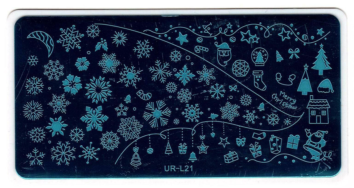 Christmas Nail Art Stamping Plate DIY Manicure Template UR-L21