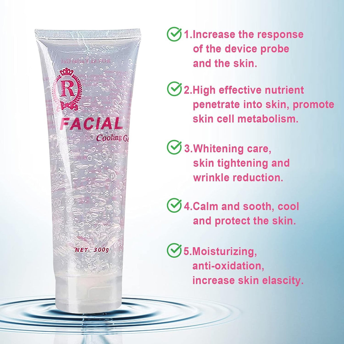 300ML Cooling Gel for Laser Hair Removal & Radio Frequency Skin Care