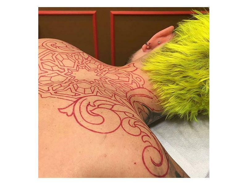 S8 Red Tattoo Stencil Paper - Pack of 100 for Precise Lining