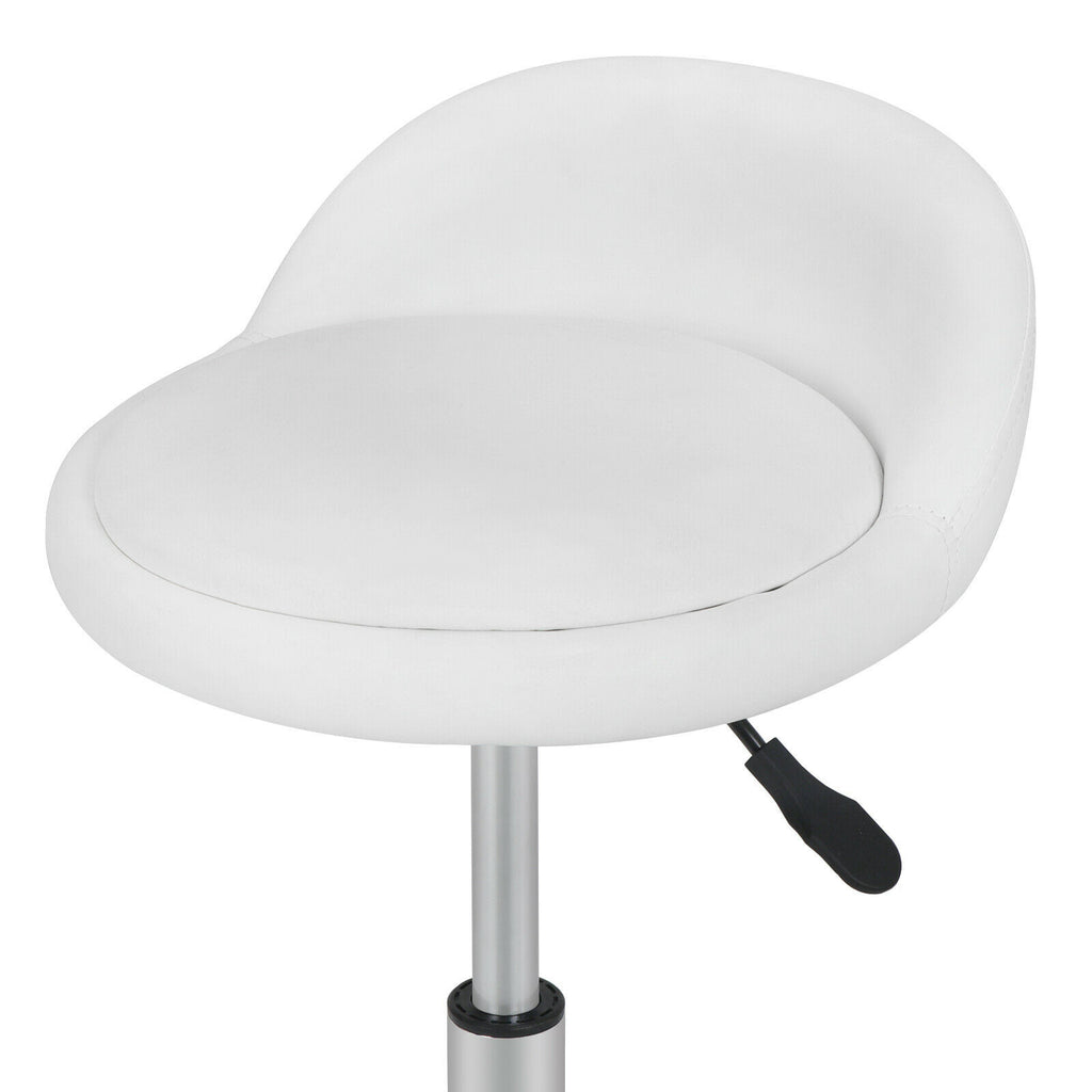 Swivel Facial Massage Stool with Wheels & Adjustable Height – Salon & Spa Chair