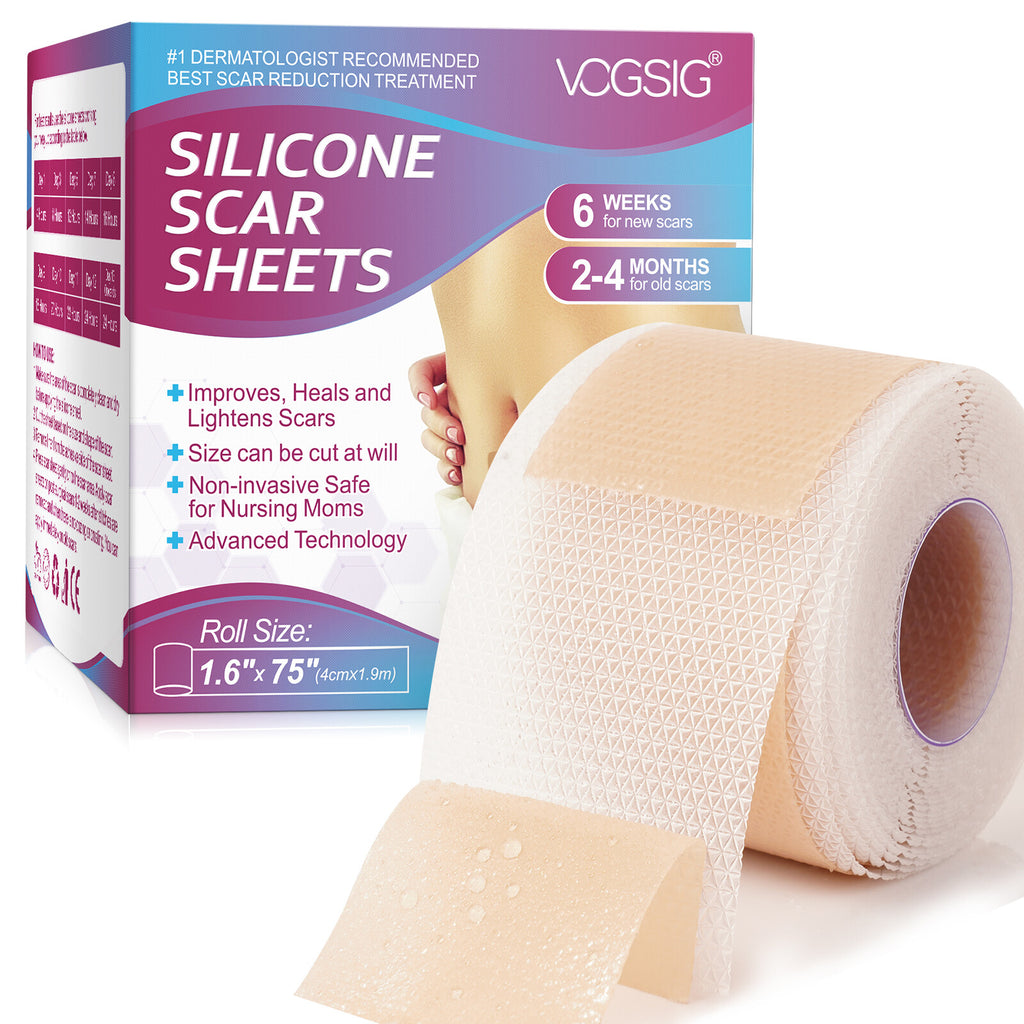 Scar Removal Silicone Tape for Hypertrophic Scars & Keloids - 1.6 Inch Wide, Multiple Lengths