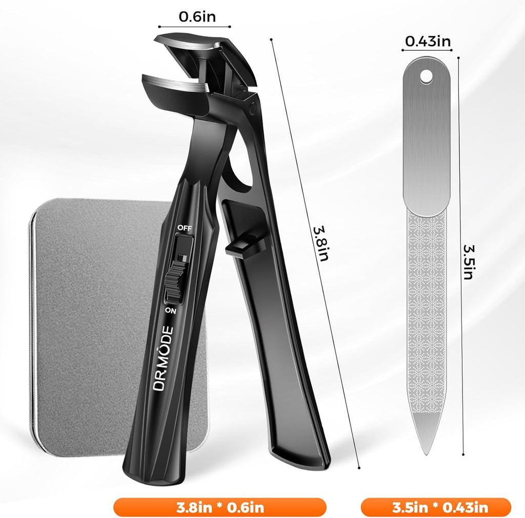 Heavy Duty Toenail Clippers for Seniors Thick Nails Angled Head Wide Jaw