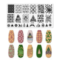 Nail Stamping Plate Christmas XY08 - Decorative Nail Art Template