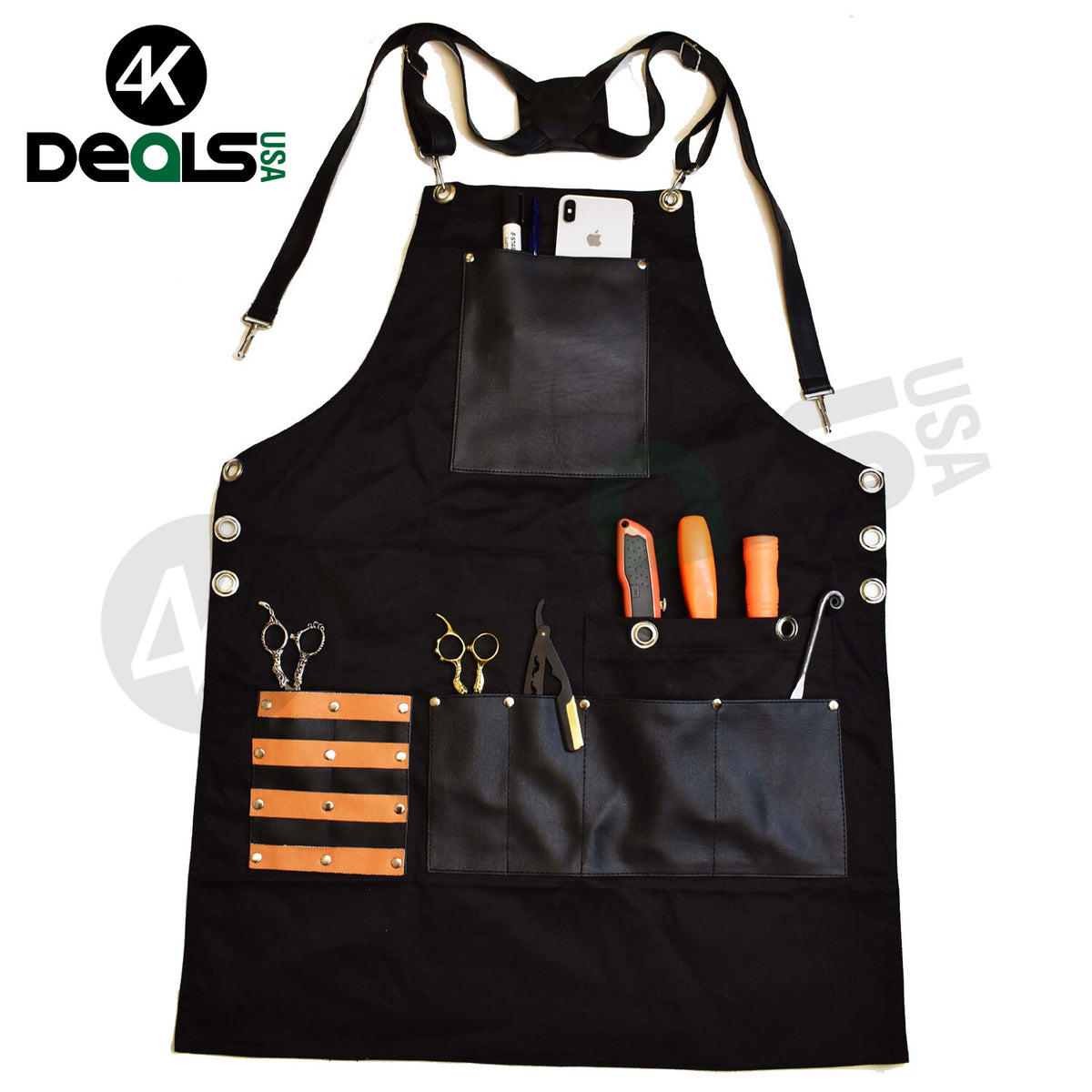 Professional Hairdresser Barber Salon Apron with Pockets - Stylish & Durable