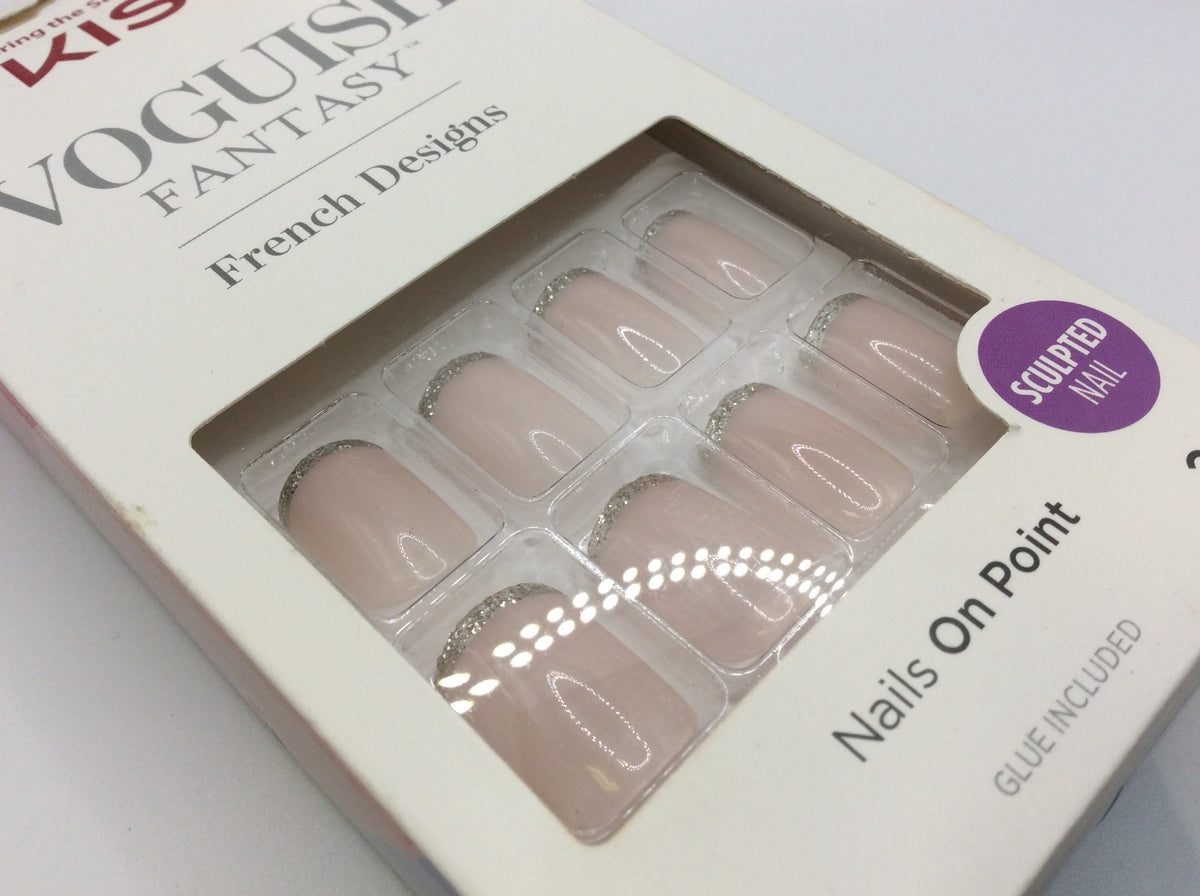 French Design Short Sculpted Nail Art Stickers - Pack of 4
