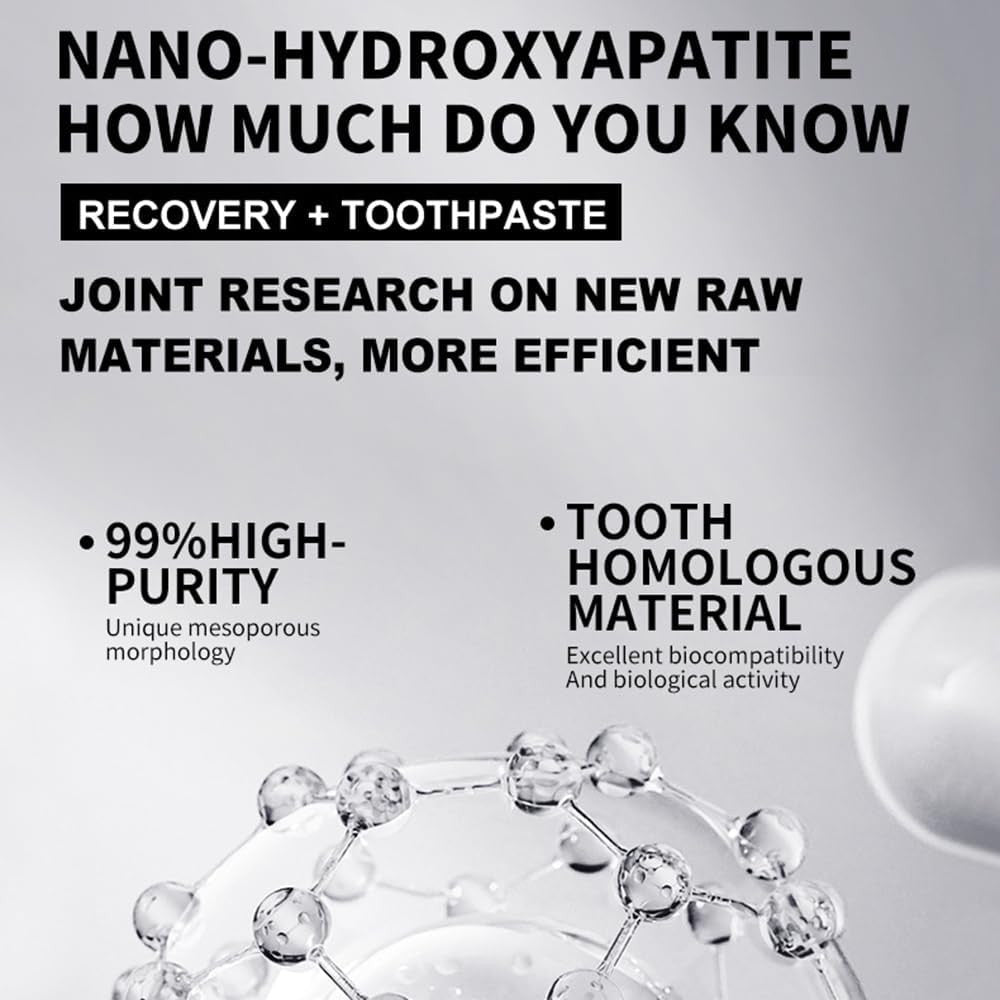 Nano Hydroxyapatite Toothpaste 2-Pack - Fluoride-Free Repair & Sensitivity Relief