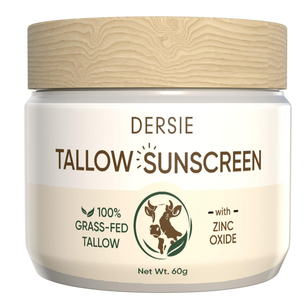 Natural Beef Tallow Sunscreen with Zinc Oxide - Skin Protection Balm