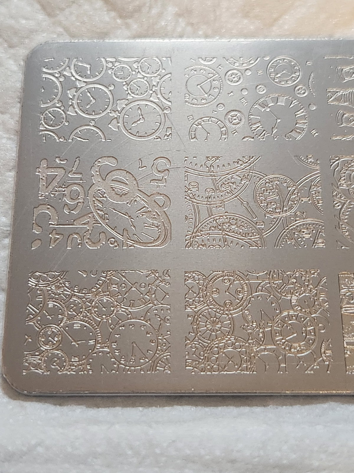 Nail Stamping Plate - SPV-269 Clock and Time Design for Nail Art