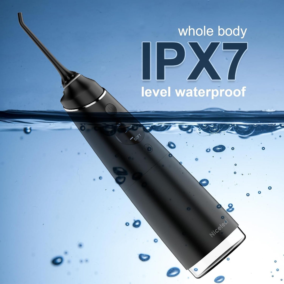 Cordless Water Flosser Dental Irrigator with 4 Modes 280ML Rechargeable