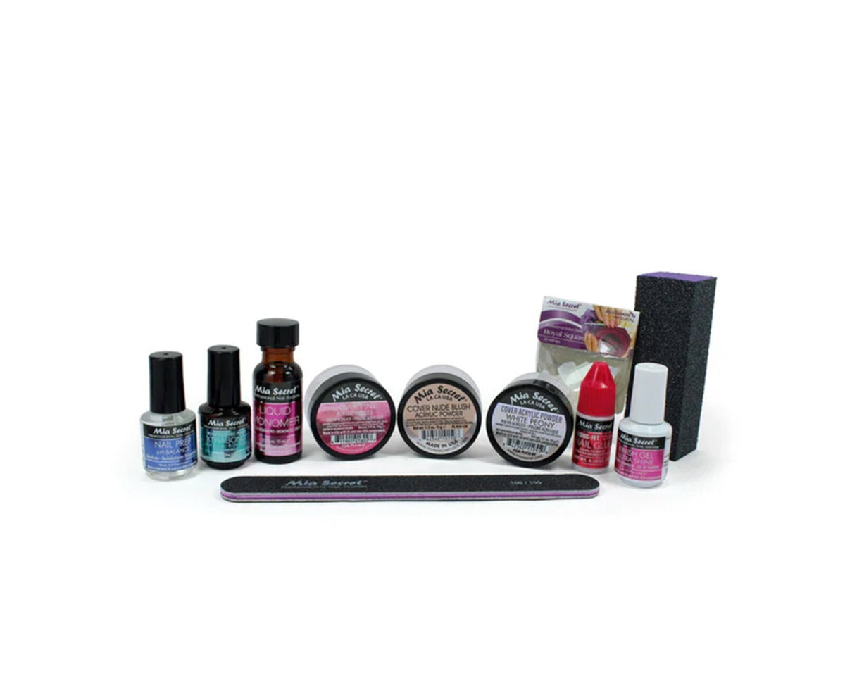Professional Acrylic Nail Cover Powder Kit 12-Piece Salon-Grade Set