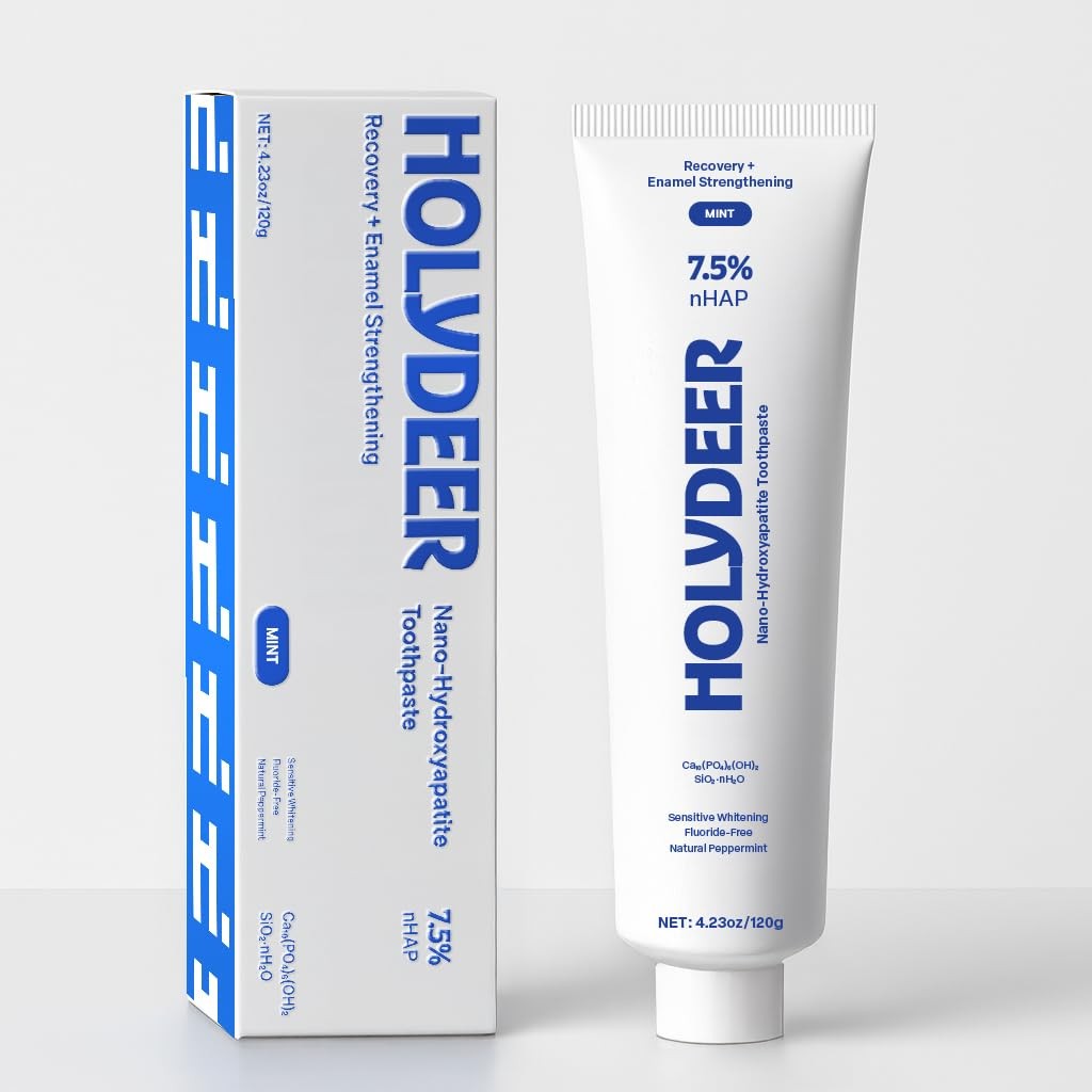 Nano-Hydroxyapatite Toothpaste Mint Fluoride-Free Sensitive Whitening Enamel Care 4.23 oz 3 Pack