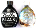 Darktans Bella Black 100X Dark Bronzer Tanning Lotion & Sea Said Accelerator Set