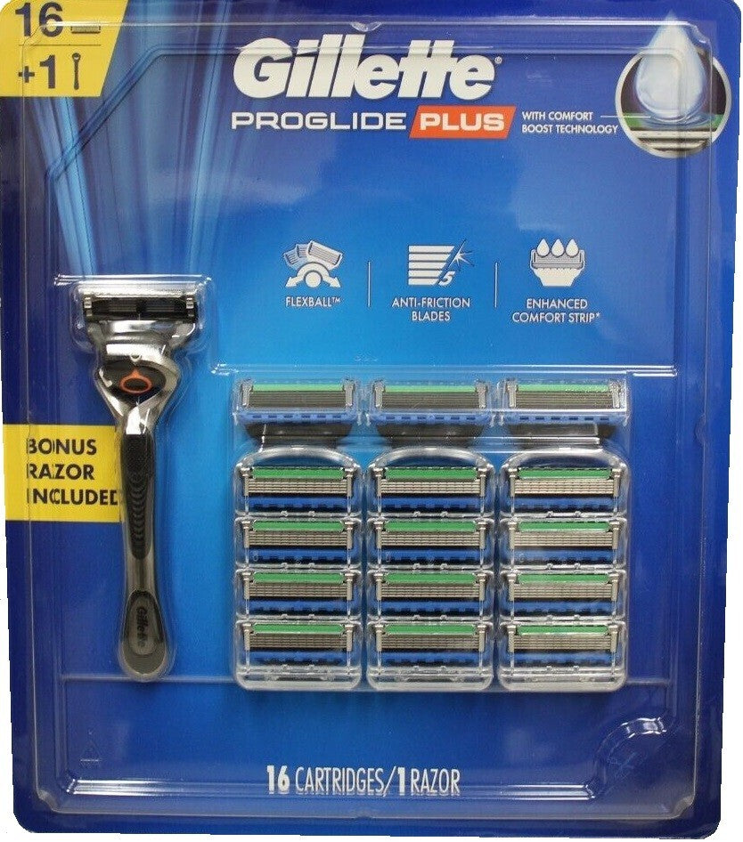 Gillette ProGlide Plus 5-Blade Razor Cartridge & Handle Set for Men