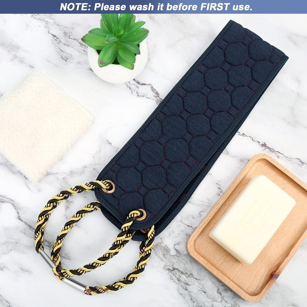 Long Exfoliating Back Scrubber with Handles - Double-Sided 38.5 Inch