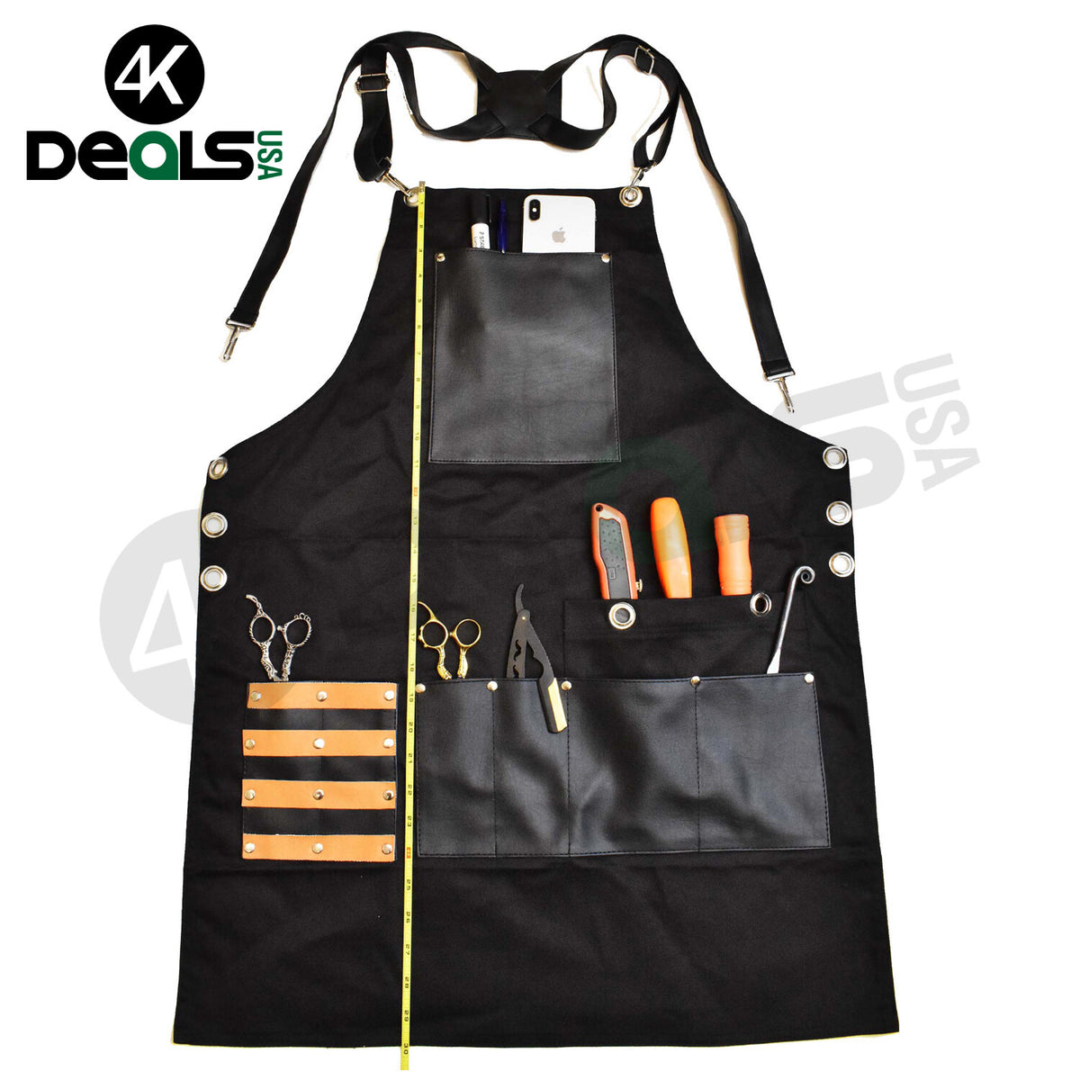 Professional Hairdresser Barber Salon Apron with Pockets - Stylish & Durable