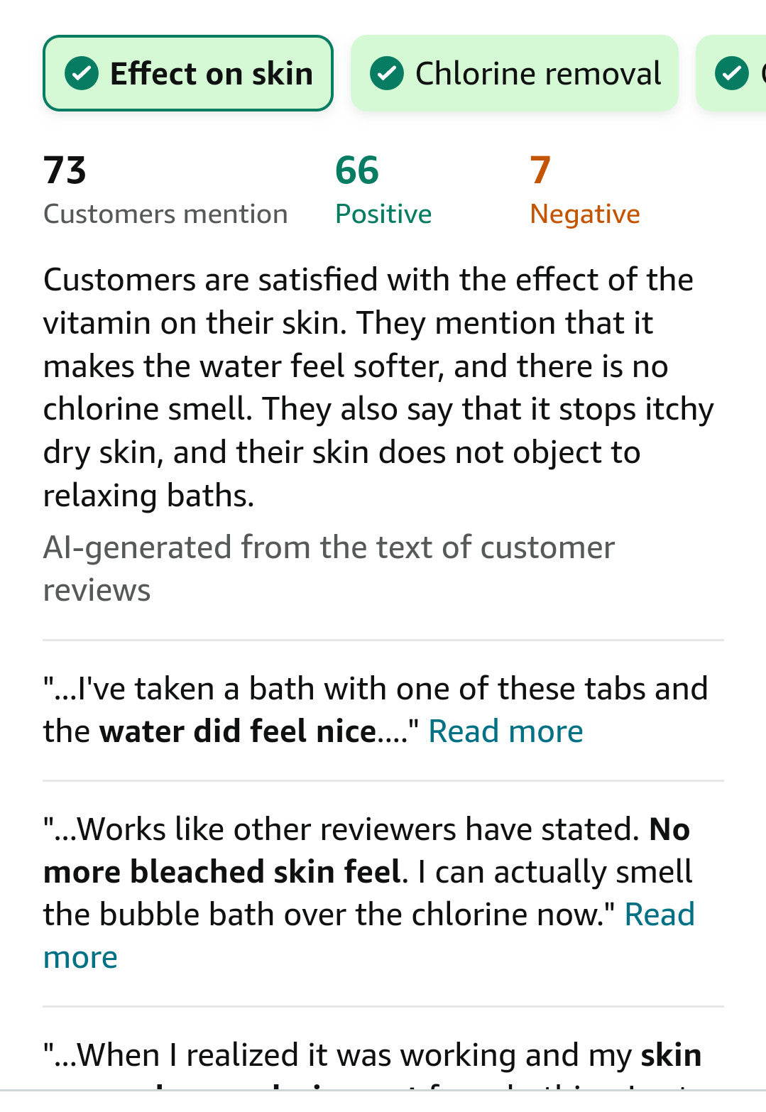 Vitamin C Dechlorination Tablets for Bath and Spa Skin Relief
