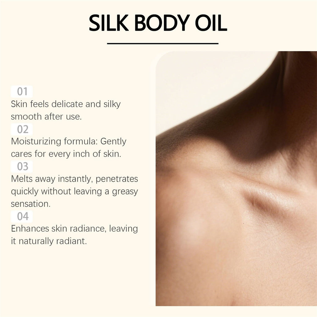 Silk Body Oil - Fast Absorbing Moisturizer with Natural Glow 30ml