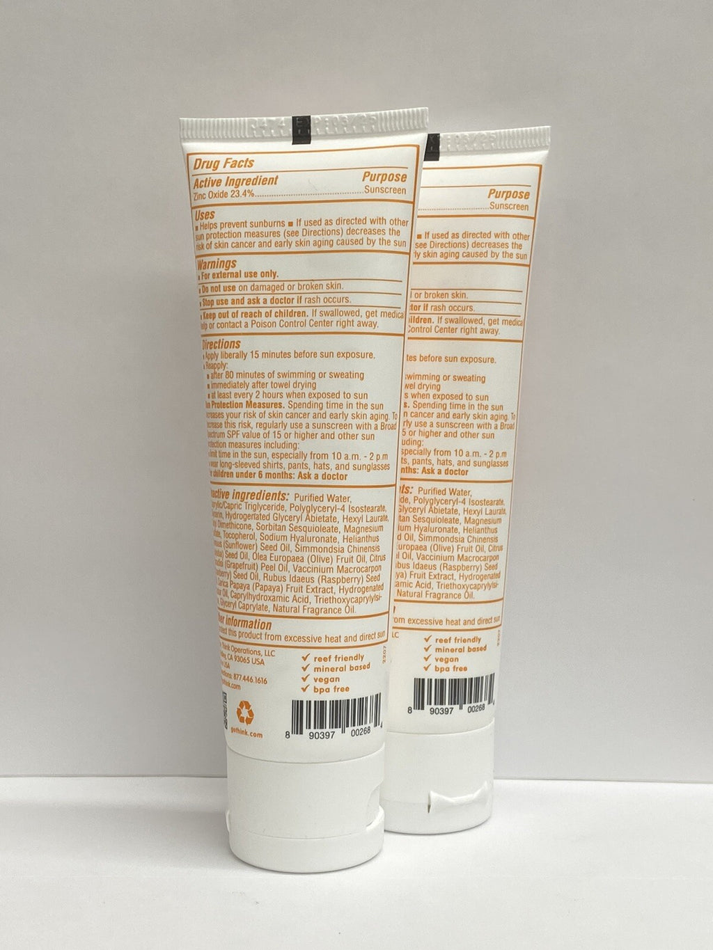 Baby Sunscreen Lotion SPF 50 - 3 oz White for Babies - 2 Pack