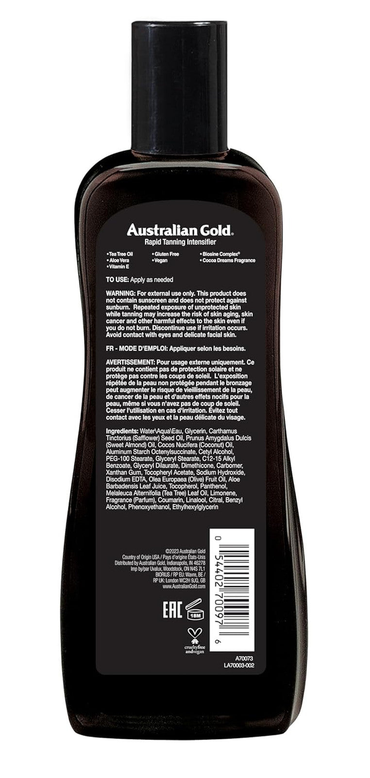 Tanning Lotion Intensifier with Tea Tree & Aloe Vera - 8.5 Fl Oz