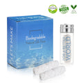 Biodegradable Mint Silk Dental Floss 3 Spools with Glass Jar - Eco-Friendly, Sensitive Gums
