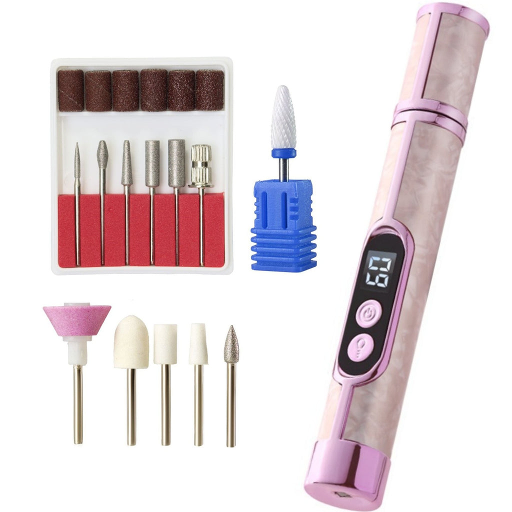 6-in-1 Portable Electric Nail Drill Kit for Manicure & Pedicure
