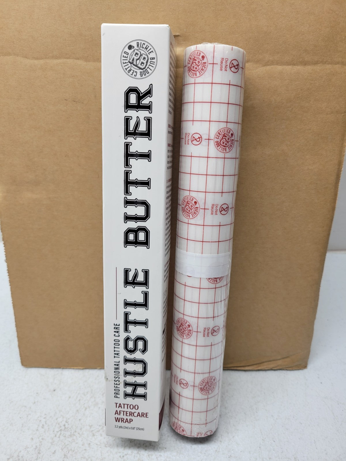 Hustle Butter Second Skin Tattoo Aftercare Wrap - 9.8in x 2.2yds, EXP 2028