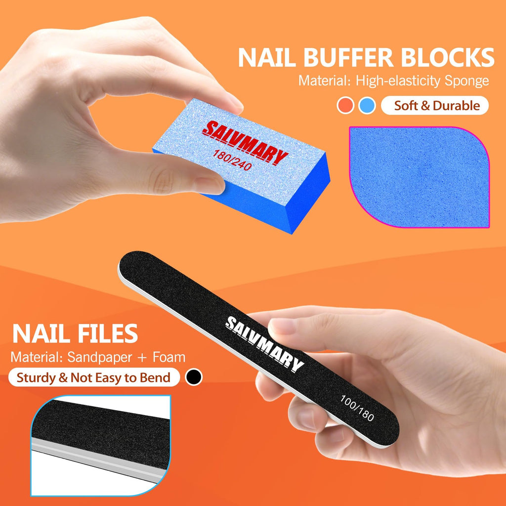 Double Sided Nail Files & Buffers Set - 4 Pcs Professional Manicure Kit