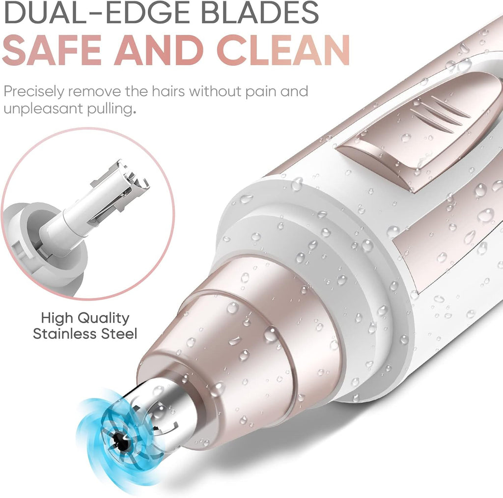 Ear and Nose Hair Trimmer Clipper - Painless Facial Grooming for Men & Women