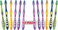 Kids Soft Bristle Toothbrush Pack of 12 - Toddler Friendly Multi Color Oral Care